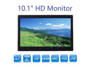 10.1 inch Monitor HD 1024*600 with Video Audio VGA AV BNC USB HDMI 10 inch Dispaly for CCTV Camera PC DVD Laptop