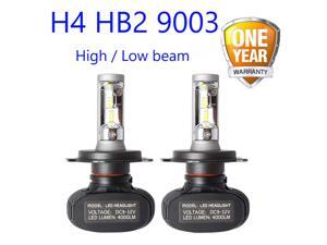 2PCs H4 Car Headlight Bulb 8000 Lumen S1 H7 H4/9003/HB2 High & Low Beam White Light 6000K Car Headlamp H4 2PCs H4 Car Headlight Bulb 8000 Lumen S1 H7 H4/9003/HB2 High & Low Beam White Light 6000K Car Headlamp H4