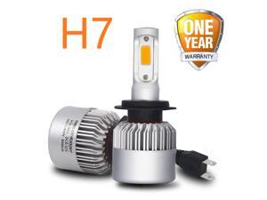 2PCs H7 Car Headlight Bulb 8000 Lumen H4 S2 H7 LED White Light 6000K H7 Car Headlamp H7
