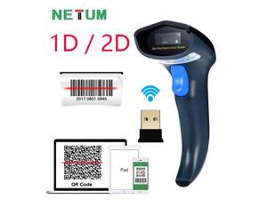 Netum W8 Wireless 2D Bar Code Reader Computer Mobile Payment Screen USB Handheld 1D QR Barcode Scanner