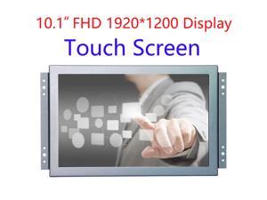10.1 inch Industrial Open Frame 10.1" Capacitive Touch Monitor 1920*1200 FHD1080P Wide View Touch Display with AV BNC VGA HDMI Speakers