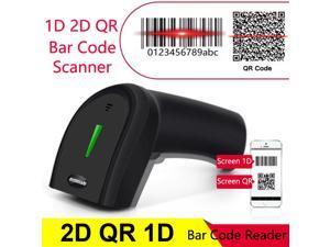 NYEAR Wireless Barcode Scanner Screen and Printed 2D Barcode Scanner Bluetooth USB Cordless 2D Automatic Barcode Reader Handhold Bar Code Scanner with USB Receiver for Windows NT800-H26 Cellphones 