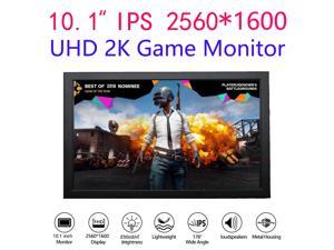 10.1 inch Monitor 2K UHD IPS 2560x1600 1080P Game Display Dual HDMI Input for PC DVD PS3 PS4 Xbox One Xbox360 CCTV Camera Laptop