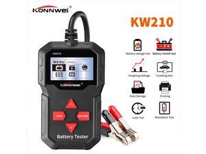 Original Konnwei KW210 SAE Car Battery Tester CCA EN 12V Car Battery Tester IEC Digital Battery Analyzer
