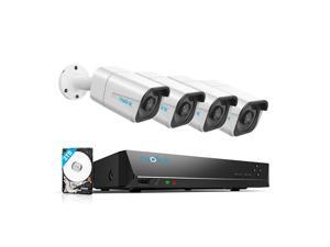 Reolink 4K Ultra HD 8CH POE Security Camera System, 4 x Wired 8MP Outdoor PoE IP Cameras, 8MP 8-Channel NVR with 2TB HDD Video Surveillance System for 24/7 Recording RLK8-800B4 Reolink 4K Ultra HD 8CH POE Security Camera System, 4 x Wired 8MP Outdoor PoE IP Cameras, 8MP 8-Channel NVR with 2TB HDD Video Surveillance System for 24/7 Recording RLK8-800B4