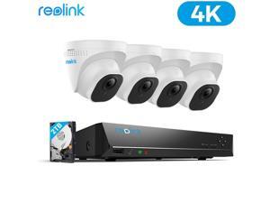 Reolink 4K Ultra HD 8MP PoE Security Camera System, 4x 8MP Outdoor PoE IP Camera w/ 8-Channel 2TB HDD NVR for 24/7 Recording, Remote Access, RLK8-800D4 Reolink 4K Ultra HD 8MP PoE Security Camera System, 4x 8MP Outdoor PoE IP Camera w/ 8-Channel 2TB HDD NVR for 24/7 Recording, Remote Access, RLK8-800D4