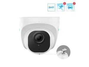 Reolink 5MP HD Outdoor PoE Security IP Camera Smart Human/Vehicle Detection Audio Work with Google Assistant Dome Camera RLC-520A