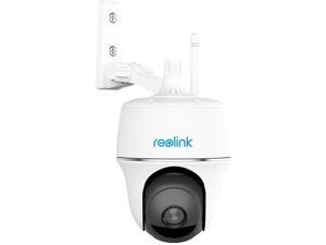 Wireless Pan Tilt Security Camera Solar Powered, Rechargeable Battery, 1080p Full HD, Starlight Night Vision, Motion Detection, Cloud Service, Work with Google Assistant, Reolink Argus PT