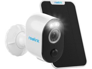 Reolink Spotlight Security Camera Wireless Outdoor with 2K Color Night Vision, Human/Vehicle Smart Detection, 2.4/5Ghz Dual-Band WiFi, Wire-Free Battery/Solar Powered Argus 3 Pro with Solar Panel