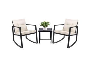 devoko 3 piece rocking bistro set