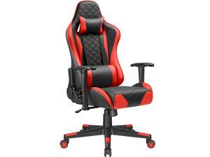 Devoko High Back Ergonominc Gaming Chair Adjustable Height Racing Computer Chair with Headrest and Lumbar Support (Red) Devoko High Back Ergonominc Gaming Chair Adjustable Height Racing Computer Chair with Headrest and Lumbar Support (Red)
