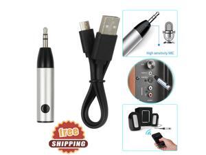 PROSTER Wireless Bluetooth 4.1 Mini Bullet 3.5mm Car Aux Music Receiver Audio Adapter Mic Use for car/speakers/headphones DC 5V USB Charging Cable Wireless bluetooth receiver Silver PROSTER Wireless Bluetooth 4.1 Mini Bullet 3.5mm Car Aux Music Receiver Audio Adapter Mic Use for car/speakers/headphones DC 5V USB Charging Cable Wireless bluetooth receiver Silver