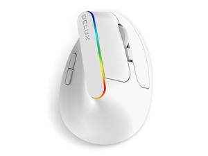 DELUX 2.4G Wireless Vertical Mouse, 6 Buttons, 3 Gear DPI (1000/1200/1600), Optical Ergonomic Mouse for PC Computer Laptop (M618C-Black) DELUX 2.4G Wireless Vertical Mouse, 6 Buttons, 3 Gear DPI (1000/1200/1600), Optical Ergonomic Mouse for PC Computer Laptop (M618C-Black)