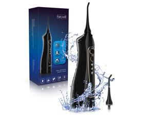 Water Flosser, Fairywill 150ML Cordless Portable Dental Oral Irrigator, 3 Modes and 2 Jet Tips, IPX7 Waterproof, USB Charged for 150 Mins Continuously Use, Teeth Cleaner for Travel, Home use