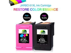 HGZ 61XL Compatible Ink cartridges for HP 61 XL Ink HP DESKJET 1000 1010 1512 3000 2540 3050A 2510 3510 HP OfficeJet 4630 2620 High Yield 2 Black Work with HP Envy 4500 5530 5534 2 Tri-Color 