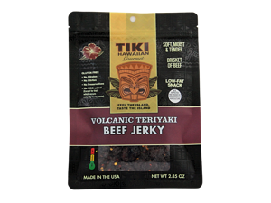Tiki Hawaiian Gourmet Jerky - Delicious Beef Jerky (Volcanic Teriyaki Flavor) Tiki Hawaiian Gourmet Jerky - Delicious Beef Jerky (Volcanic Teriyaki Flavor)