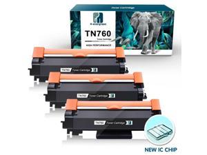 3 High Yield TN760 for Brother TN-760 Toner HL-L2390DW HL-L2395DW L2350 Printer