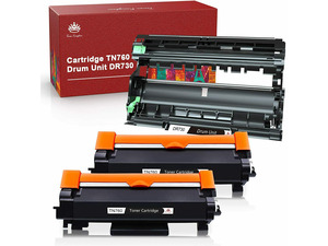 3PK TN760 with IC Chip Toner Cartridge 