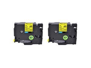 2PK TZ TZe 641 Black on Yellow 18MM For Brother Label Tape P-touch PT1880C 2PK TZ TZe 641 Black on Yellow 18MM For Brother Label Tape P-touch PT1880C