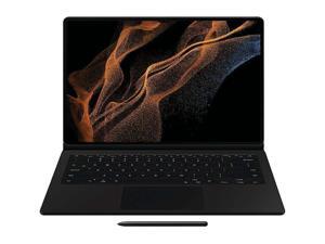 Samsung - Galaxy Tab S8 Ultra Book Cover Keyboard - Black