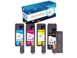 BK//C//M//Y SuppliesMAX Compatible Replacement for Dell E525DW//E525W Toner Cartridge Combo Pack 469-5224