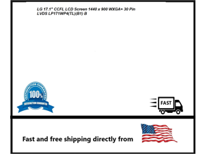 LG 17.1" CCFL LCD Screen 1440 x 900 WXGA+ 30 Pin LVDS LP171WP4(TL)(B1) B LG 17.1" CCFL LCD Screen 1440 x 900 WXGA+ 30 Pin LVDS LP171WP4(TL)(B1) B
