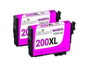 2 magenta non-OEM Epson 200XL Ink for Workforce WF-2520 WF-2530 WF-2540