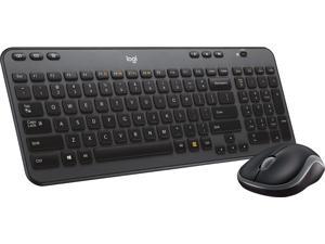 Logitech  MK360 Fullsize Wireless Scissor Keyboard and Mouse  Black