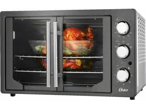 Oster  French Door Oven with Convection  Metallic Charcoal