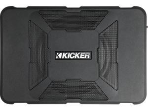 KICKER - HIDEAWAY 8" SUBWOOFER WITH ENCLOSURE AND INTEGRATED 150W AMPLIFIER - BLACK