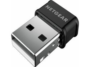 NETGEAR - Dual-Band Wireless-AC USB Network Adapter - Black