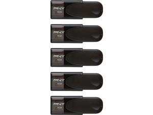 PNY - 16GB Attach 4 USB 2.0 Flash Drive 5-Pack