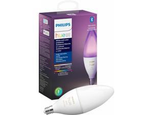 Philips - Hue White and Color Ambiance E12 Bulb - White