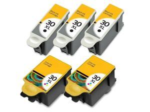 5 Pack For Kodak 30XL Black & Color Ink Cartridges 1341080 1550532 30 XL 5 Pack For Kodak 30XL Black & Color Ink Cartridges 1341080 1550532 30 XL