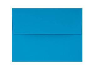 LUXPaper A4 Invitation Envelopes for 4 x 6 Cards in 80 lb. Pool, Printable Envelopes for Invitations, 50 Pack, Envelope Size 4 1/4 x 6 1/4 (Blue)