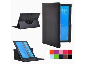PT Folio Rotating Leather Smart Case Cover for Samsung Galaxy Tab Pro 10.1,Multi-Angle Stand Case for Galaxy Tab Pro 10.1 Tablet SM-T520/T525 P600 (Black) PT Folio Rotating Leather Smart Case Cover for Samsung Galaxy Tab Pro 10.1,Multi-Angle Stand Case for Galaxy Tab Pro 10.1 Tablet SM-T520/T525 P600 (Black)