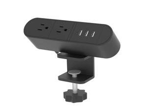 Desktop Edge Power Outlets with USB Ports,Desk Clamp Power Strip,Aluminum Alloy Fireproof Power Strip,Removable Desktop Mount Multi-Outlets for Home Office Reading Desktop Edge Power Outlets with USB Ports,Desk Clamp Power Strip,Aluminum Alloy Fireproof Power Strip,Removable Desktop Mount Multi-Outlets for Home Office Reading