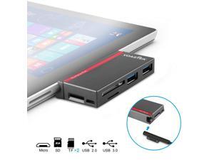 VOASTEK USB 3.0 HUB with SD/TF Card Reader, USB 3.0 Data Transferring and USB 2.0 for Mouse or Keyboard, Combo Adapter Compatible Microsoft Surface Pro 3 (12.3) / Surface Pro 4/ New Surface Pro 2017 VOASTEK USB 3.0 HUB with SD/TF Card Reader, USB 3.0 Data Transferring and USB 2.0 for Mouse or Keyboard, Combo Adapter Compatible Microsoft Surface Pro 3 (12.3) / Surface Pro 4/ New Surface Pro 2017