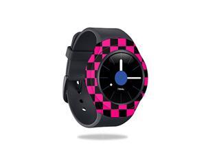 MightySkins Skin Compatible with Samsung Gear S2 Smart Watch Cover wrap Sticker Skins Pink Check MightySkins Skin Compatible with Samsung Gear S2 Smart Watch Cover wrap Sticker Skins Pink Check