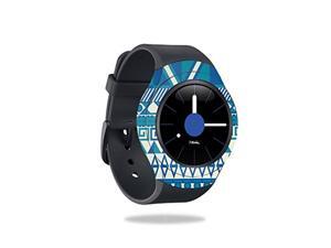 MightySkins Skin Compatible with Samsung Gear S2 Smart Watch Cover wrap Sticker Skins Blue Aztec MightySkins Skin Compatible with Samsung Gear S2 Smart Watch Cover wrap Sticker Skins Blue Aztec