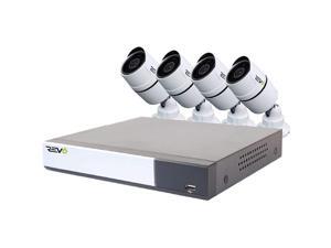 REVO America Aerohd 8CH. 1080P Dvr, 1TB HDD Video Security System, 4 x 1080P Bullet Cameras Indoor/Outdoor - Remote Access Via Smart Phone, Tablet, PC & MAC, White RASBF-1 REVO America Aerohd 8CH. 1080P Dvr, 1TB HDD Video Security System, 4 x 1080P Bullet Cameras Indoor/Outdoor - Remote Access Via Smart Phone, Tablet, PC & MAC, White RASBF-1