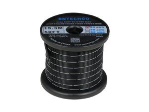 BNTECHGO 12 Gauge Silicone wire 10 ft red and 10 ft black Flexible 12 AWG Strand 