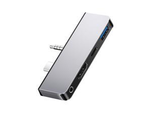 USB-C to HDMI USB 3.0 Audio Jack 3.5mm Type C Hub Adapter For MS Surface Go USB-C to HDMI USB 3.0 Audio Jack 3.5mm Type C Hub Adapter For MS Surface Go
