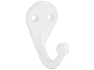 Single Clothes Hook,No N248-377, National Mfg Co, 3PK Single Clothes Hook,No N248-377, National Mfg Co, 3PK