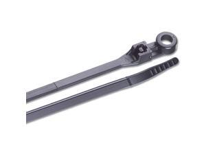 Ancor 8" UV Black Mounting Cable Zip Ties - 100 Pack Ancor 8" UV Black Mounting Cable Zip Ties - 100 Pack