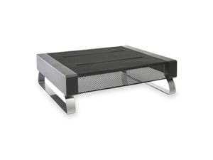 Rolodex Metal Desk Office Monitor Stand, 35 lb. Capacity, Black/Silver Rolodex Metal Desk Office Monitor Stand, 35 lb. Capacity, Black/Silver