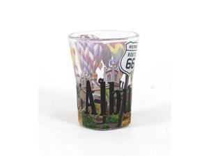Americaware SGALB01 Albuquerque Full Color Etched Shot Glass Americaware SGALB01 Albuquerque Full Color Etched Shot Glass
