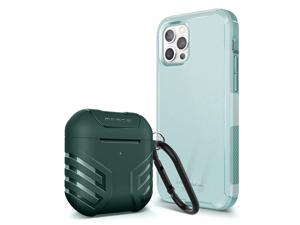 MOBOSI Case Compatible with iPhone 12 Pro Max 6.7 inch (2020 Release) Excursion Series + Vanguard Armor AirPods Case Cover Compatible with AirPods 2 & 1- Green MOBOSI Case Compatible with iPhone 12 Pro Max 6.7 inch (2020 Release) Excursion Series + Vanguard Armor AirPods Case Cover Compatible with AirPods 2 & 1- Green