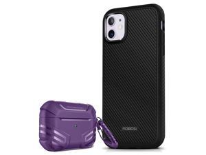 MOBOSI Accessory Bundle - Vanguard Armor Series AirPods Pro Case (Purple) with Fline Series iPhone 11 Case (6.1 Inch) MOBOSI Accessory Bundle - Vanguard Armor Series AirPods Pro Case (Purple) with Fline Series iPhone 11 Case (6.1 Inch)