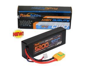 Powerhobby 2s 7.4v 5200mah 35c Lipo Battery W Traxxas Plug Adapter Slash 4X4 